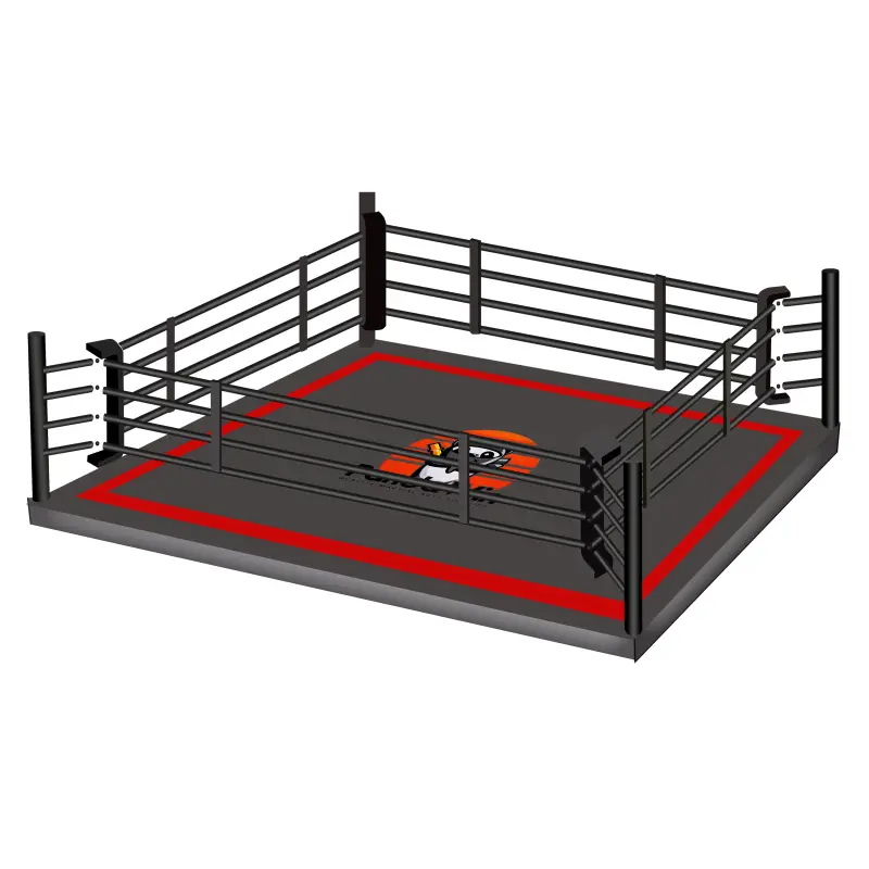 Ring de boxe au sol