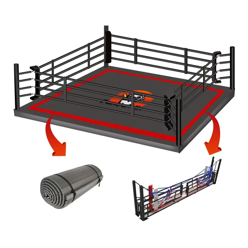 Ring de boxe pliant